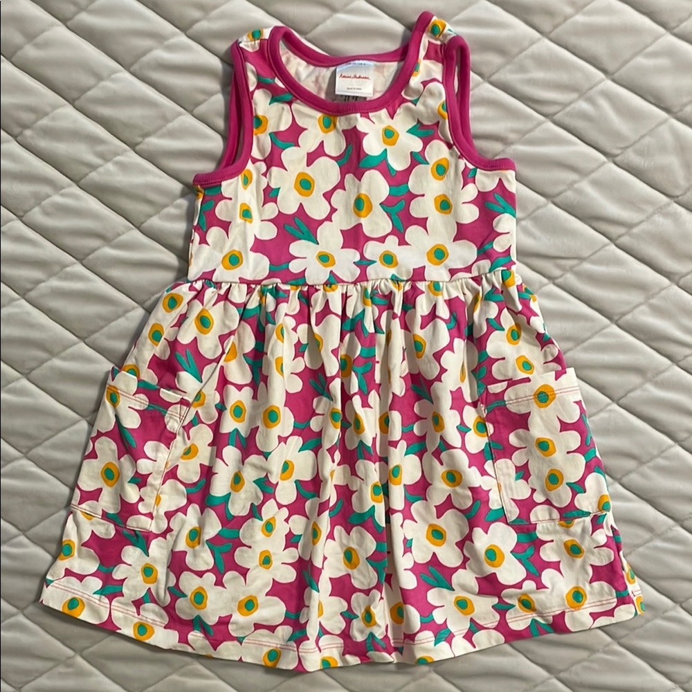 Hanna Andersson Pink and Yellow Floral Sundress